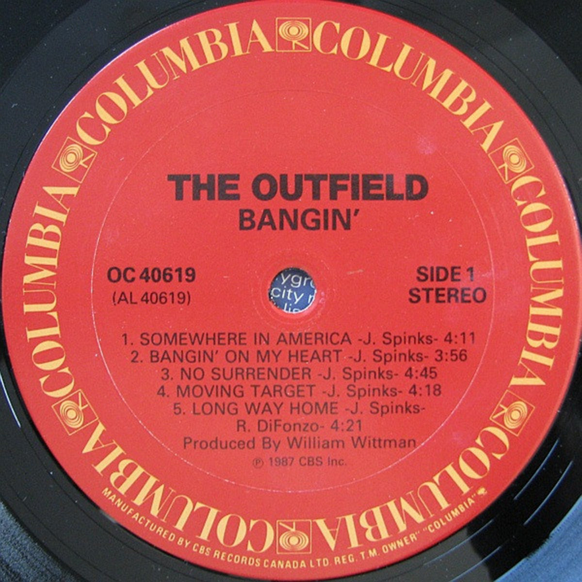 The Outfield – Bangin' - 1987 VinylPursuit.com
