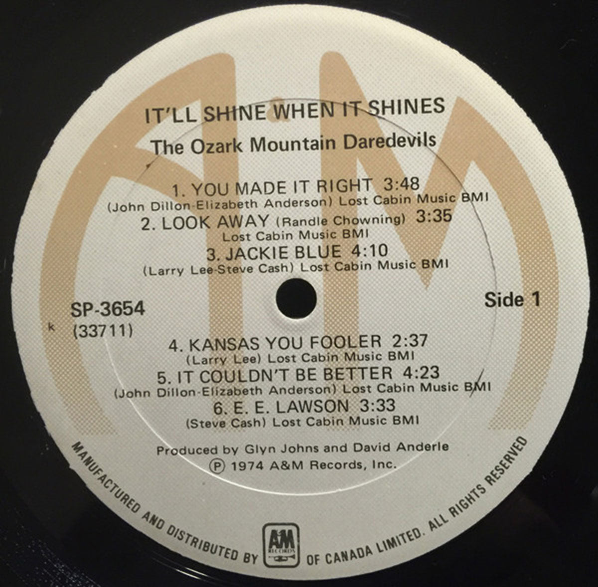 The Ozark Mountain Daredevils – It'll Shine When It Shines - 1974 Pressing!