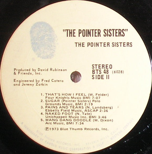 The Pointer Sisters – The Pointer Sisters - 1973 US Pressing