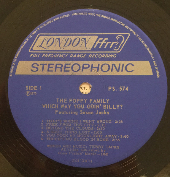 The Poppy Family Featuring Susan Jacks – Which Way You Goin' Billy?
