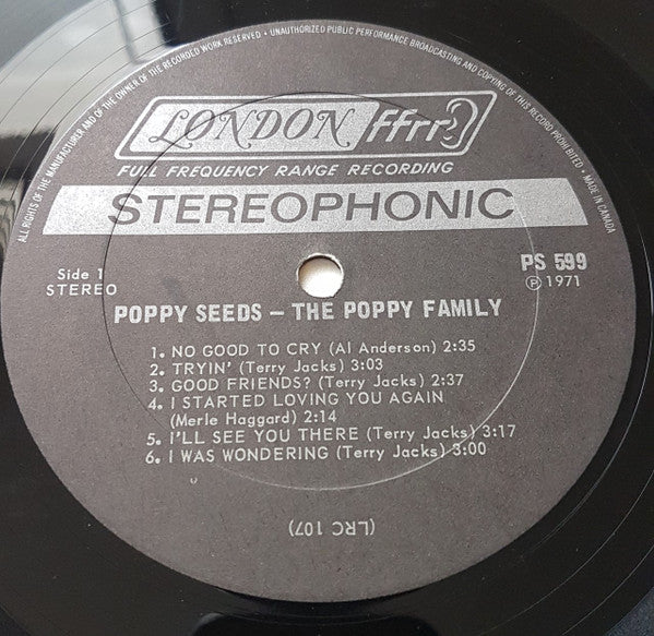 The Poppy Family – Poppy Seeds - 1971 in Shrinkwrap!