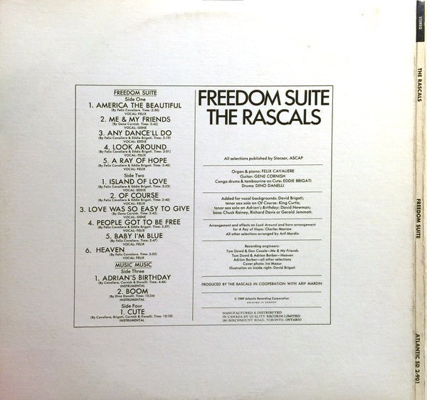 Rascal F The Rascals – Freedom Suite - Vinyl Pursuit Inc