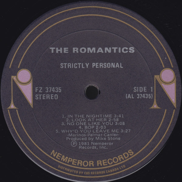 The Romantics – Strictly Personal - 1981 Original Pressing