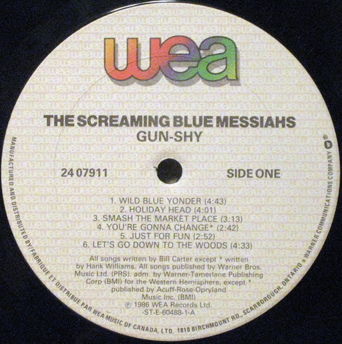 The Screaming Blue Messiahs – Gun-Shy - 1986