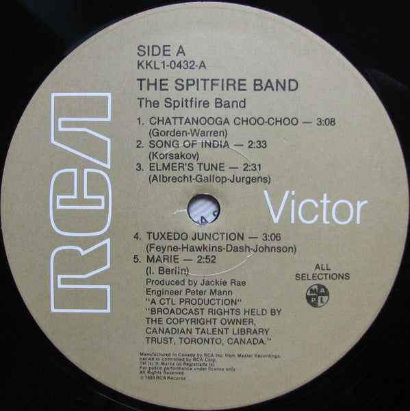 The Spitfire Band – The Spitfire Band - 1981 Original Pressing