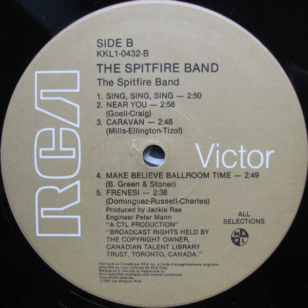 The Spitfire Band – The Spitfire Band - 1981 Original Pressing