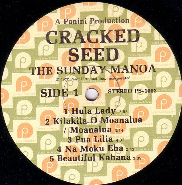 The Sunday Manoa – Cracked Seed - 1972 US Pressing