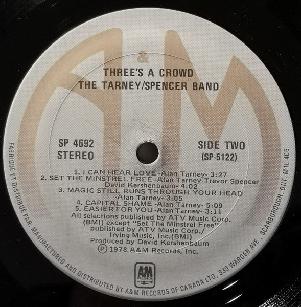 The Tarney/Spencer Band – Three's A Crowd