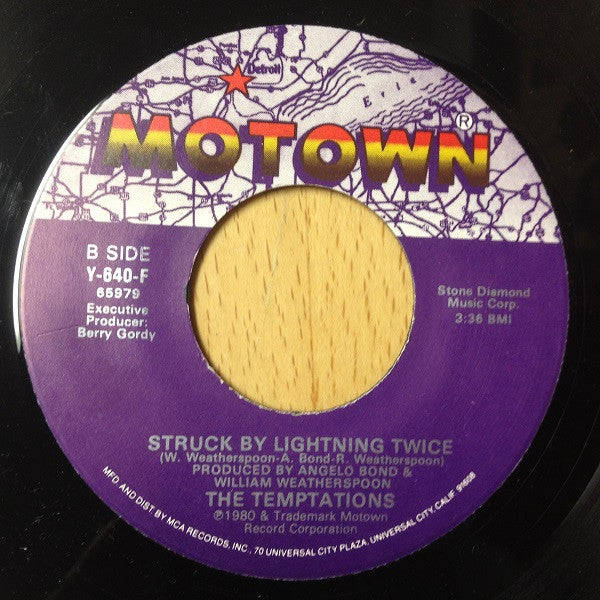 The Temptations – Power / Struck By Lightning Twice US Pressing - 7" Single