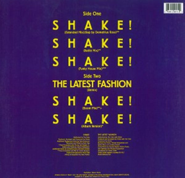 The Time – Shake! 1990 US Pressing