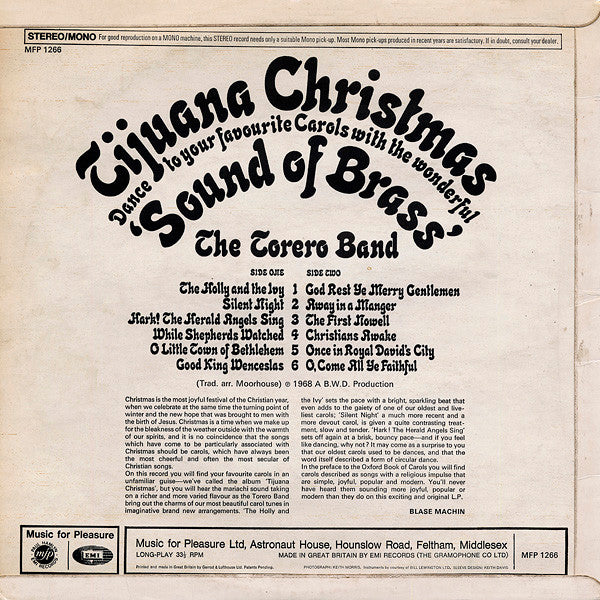 Tijuana Christmas - The Torero Band - 1968 UK Original!