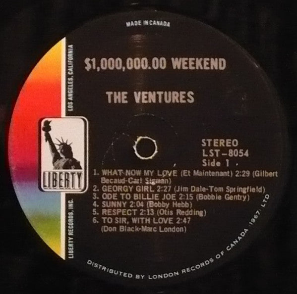 The Ventures – $1,000,000.00 Weekend - 1967 Original Pressing