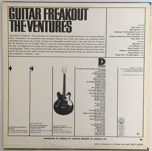 The Ventures – Guitar Freakout - 1967 Original Mono Pressing