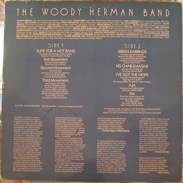 The Woody Herman Band – Chick, Donald, Walter & Woodrow - 1978 US Pressing