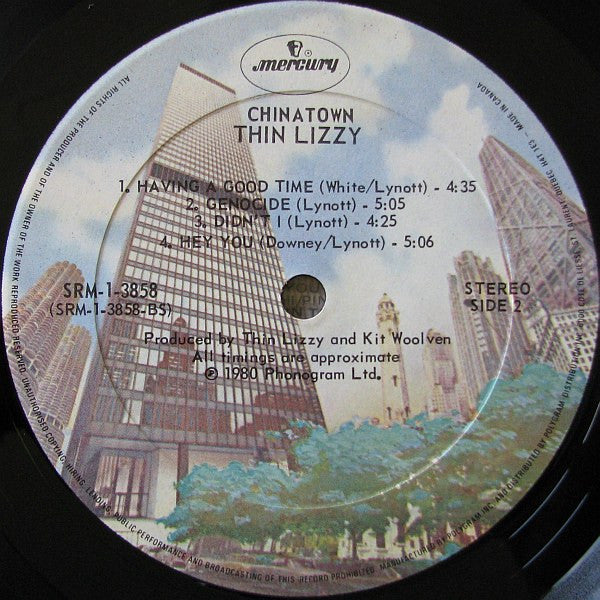 Thin Lizzy – Chinatown - 1980 Original