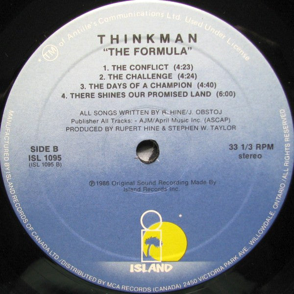 Thinkman – The Formula - 1986 Original in Shrinkwrap!