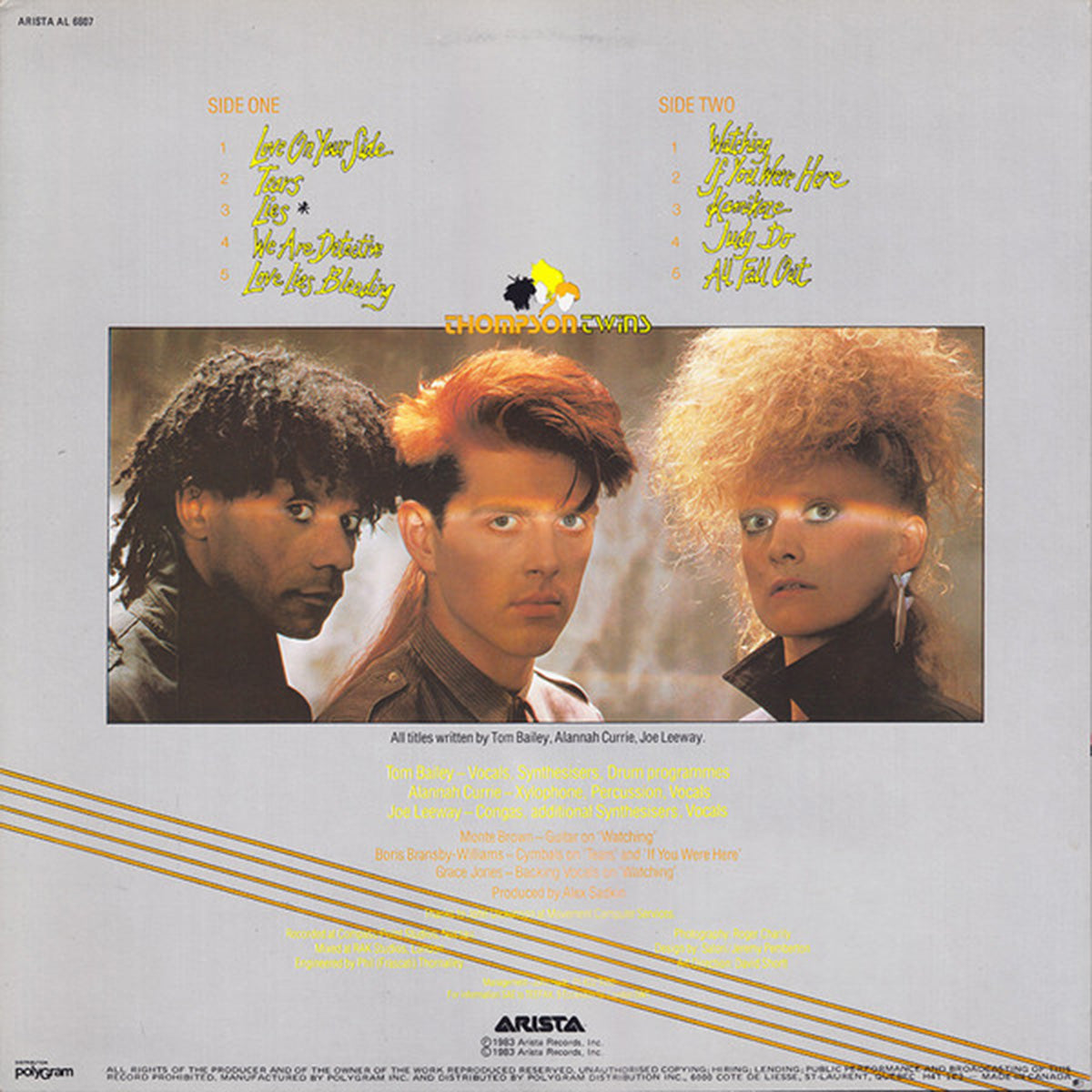 Thompson Twins – Side Kicks - 1983 Original!