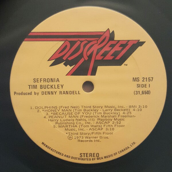 Tim Buckley – Sefronia VinylPursuit.com