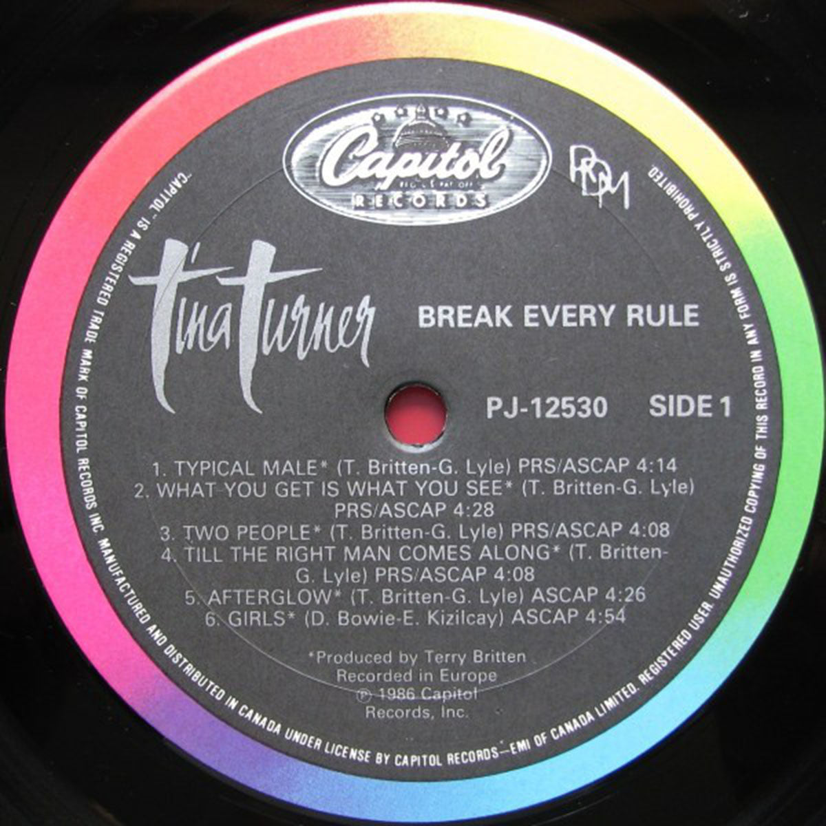 Tina Turner – Break Every Rule - 1986