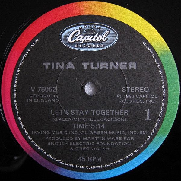 Tina Turner – Let's Stay Together - 1983 Original, Bargain! - Vinyl Pursuit Inc Vinyl Record