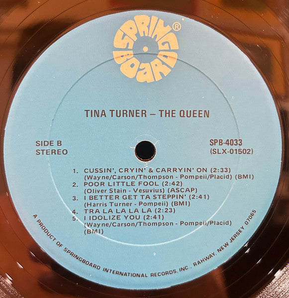 Tina Turner – The Queen - US Pressing
