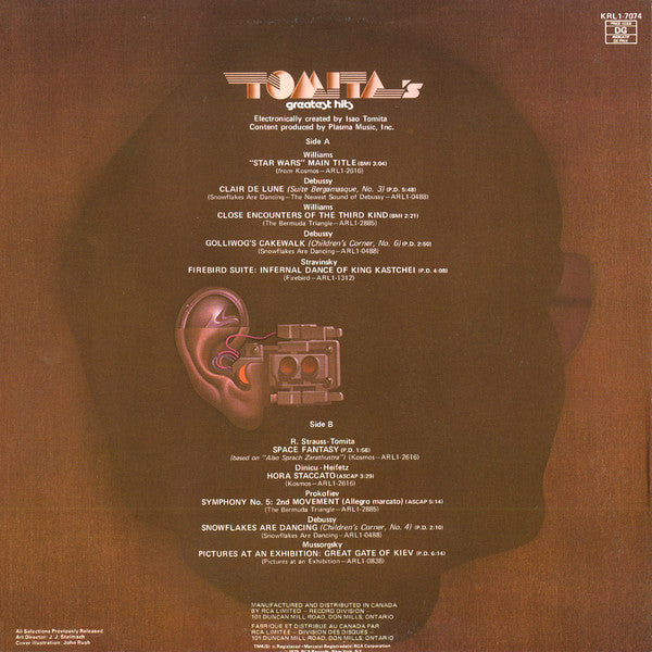 Tomita – Tomita's Greatest Hits - 1979 Orignal!