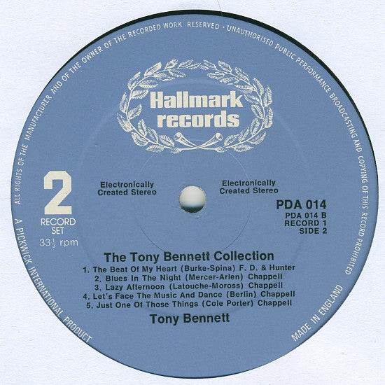 Tony Bennett – The Tony Bennett Collection UK Pressing