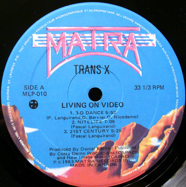 Trans X – Message On The Radio - 1983