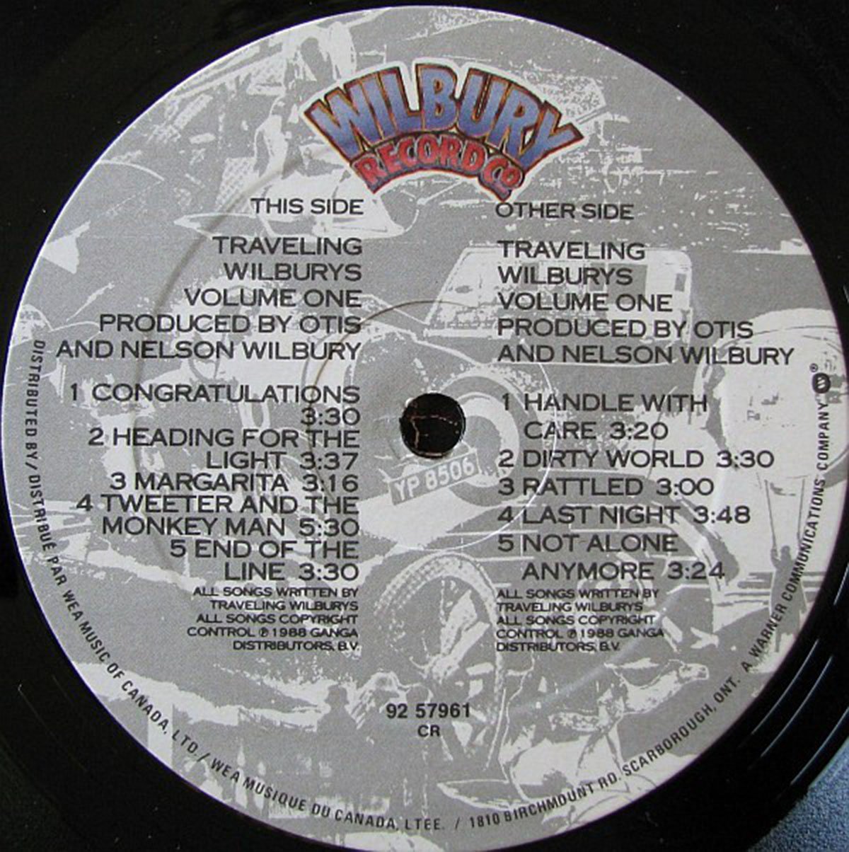 Traveling Wilburys – Volume One - 1988 VinylPursuit.com