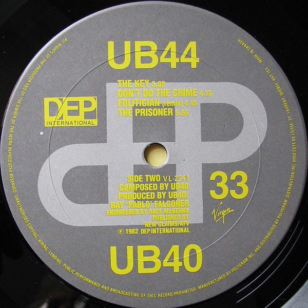 UB40 – UB44 - 1982 Original! - Vinyl Pursuit Inc