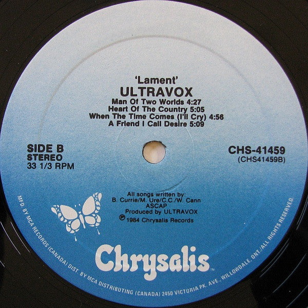 Ultravox – Lament - 1984 Original