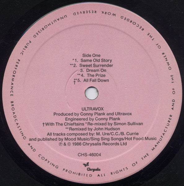 Ultravox – U-Vox - 1986 Original