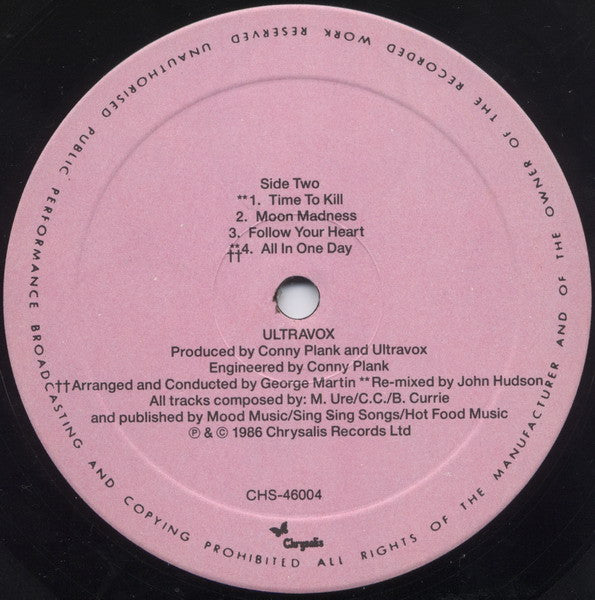 Ultravox – U-Vox - 1986 Original