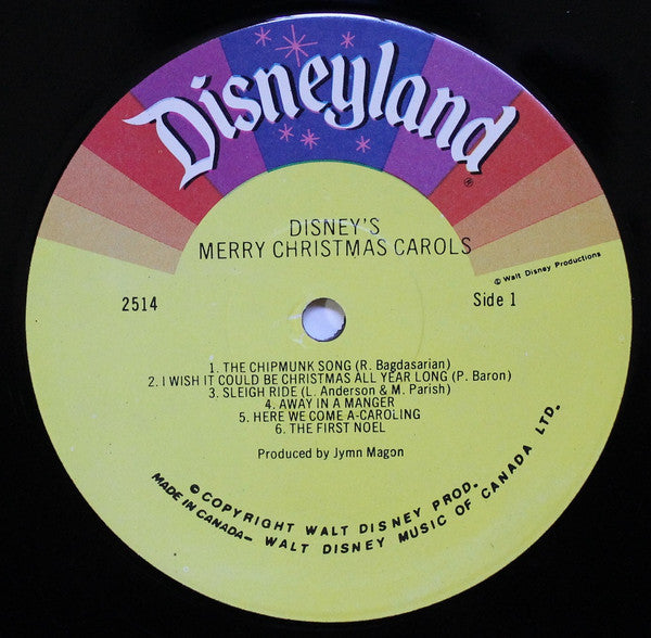 Unknown Artist – Disney's Merry Christmas Carols VinylPursuit.com