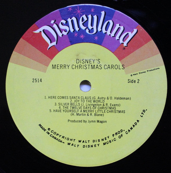 Unknown Artist – Disney's Merry Christmas Carols VinylPursuit.com