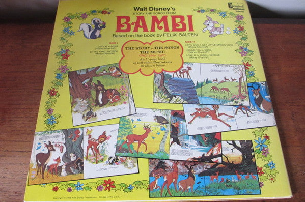 Unknown Artist – Walt Disney's Story And Songs From Bambi