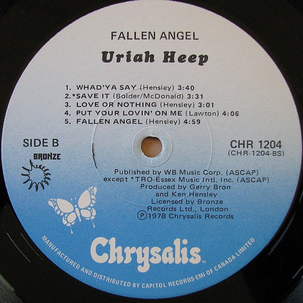 Uriah Heep – Fallen Angel – Vinyl Pursuit Inc