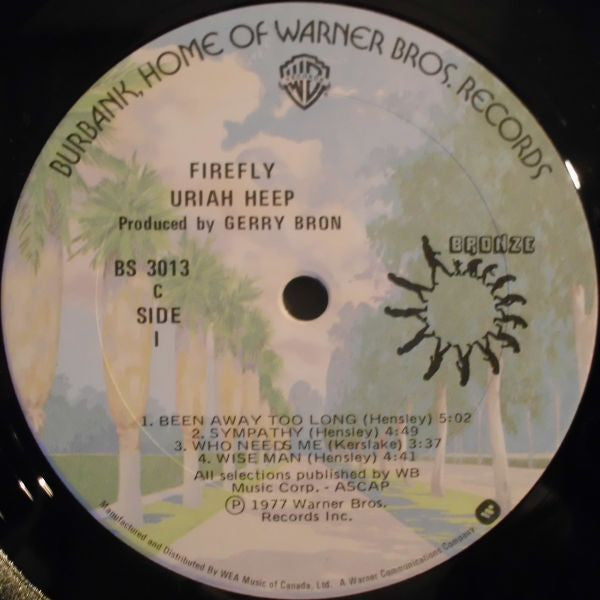 Uriah Heep – Firefly - 1977 Original
