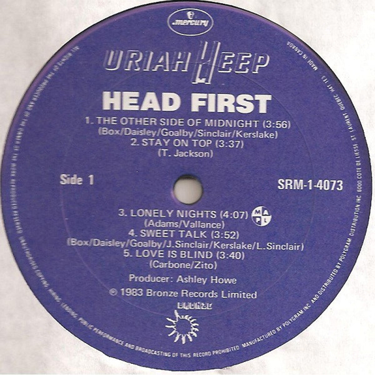 Uriah Heep – Head First - 1983