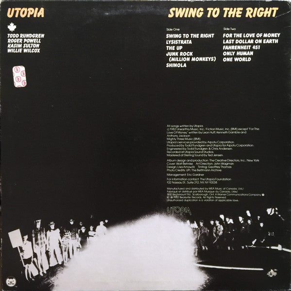 Utopia – Swing To The Right