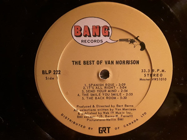 Van Morrison – The Best Of Van Morrison - 1970 Pressing VinylPursuit.com