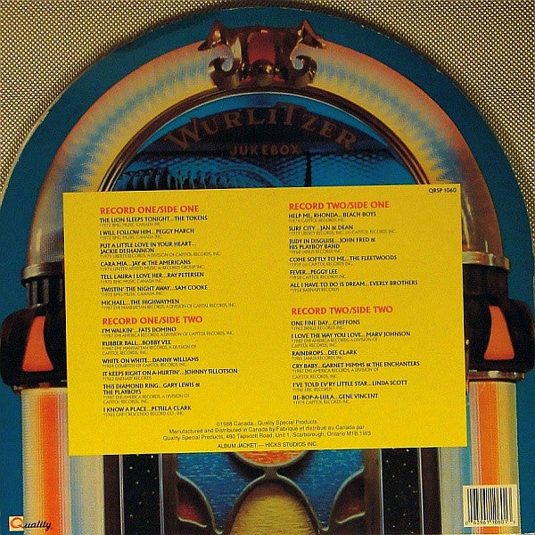 25 Rock Revival Juke Box Greats Volume 2 - 1988 Diecut Cover!