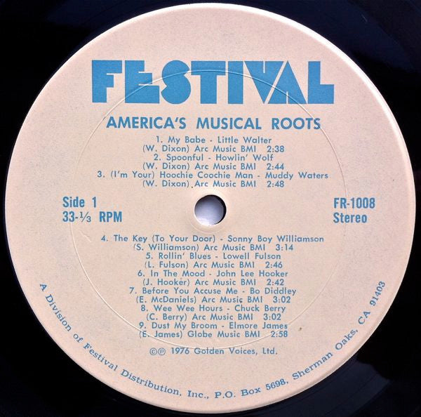 America's Musical Roots - 1976 US Pressing