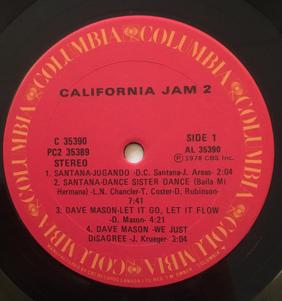 California Jam 2 Vinyl Pursuit Inc