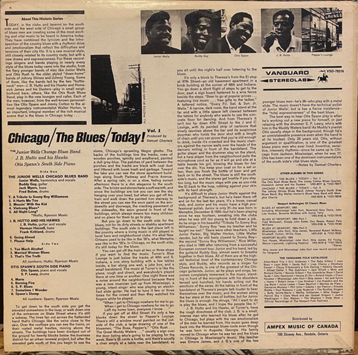 Various – Chicago / The Blues / Today! Vol. 1 - 1966 Pressing, Rare!