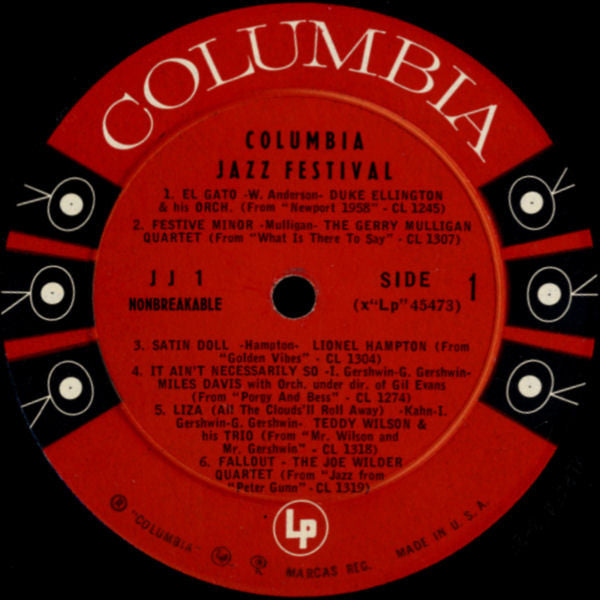 Columbia Jazz Festival - US 1959 Original Mono Pressing