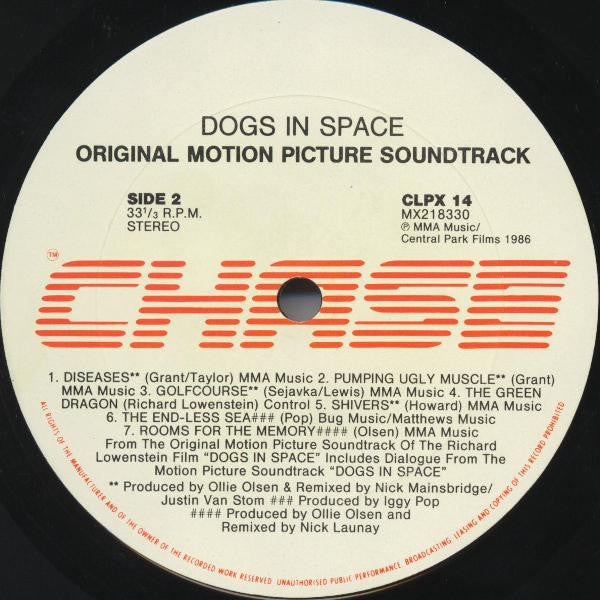 Dogs In Space - Original Motion Picture Soundtrack - 1986 Australian Original, Rare!