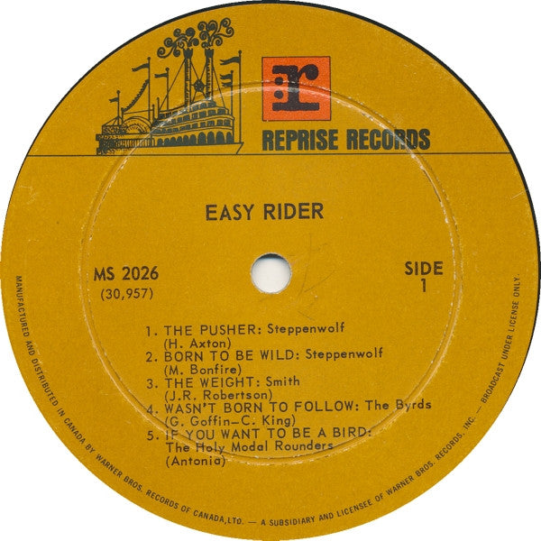 Various – Easy Rider (Music From The Soundtrack) VinylPursuit.com