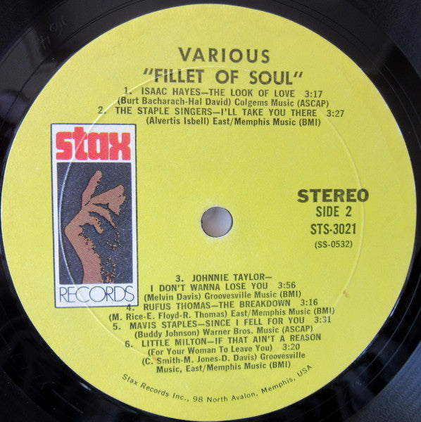 Fillet Of Soul - Various - 1973 US Pressing