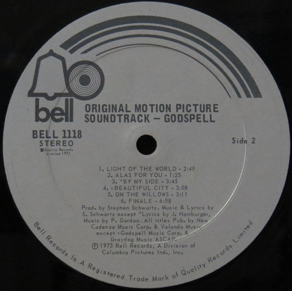Godspell - Original Motion Picture Soundtrack - 1973 Original
